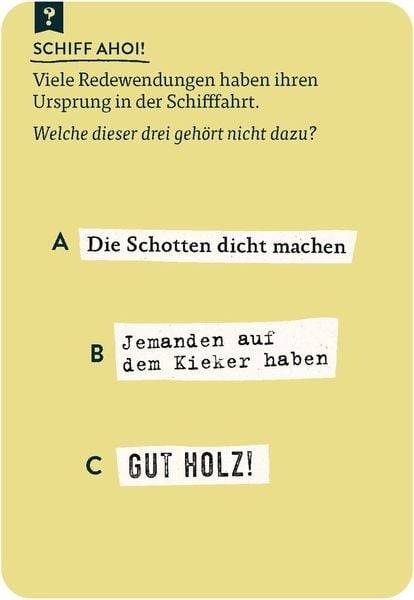 Das große Quiz der Redewendungen &amp; Sprichwörter