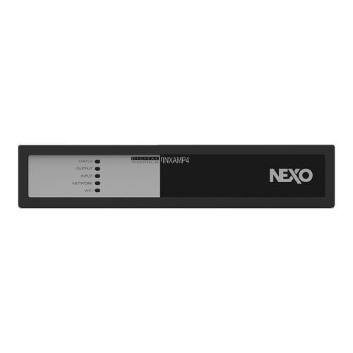 NEXO NANONXAMP4 - 4-Kanal Leistungs-TD-Controller (4x 250 W | 1/2 1HE Rackgerät) - schwarz/ silber