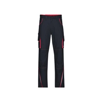 James & Nicholson® JN847 Workwear Pants Mit hochwertigen Details carbon/red_62 James & Nicholson® JN847 Workwear Pants Mit hochwertigen Details carbon/red_62