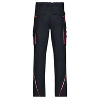 James & Nicholson® JN847 Workwear Pants Mit hochwertigen Details carbon/red_62 James & Nicholson® JN847 Workwear Pants Mit hochwertigen Details carbon/red_62