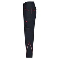James & Nicholson® JN847 Workwear Pants Mit hochwertigen Details carbon/red_62 James & Nicholson® JN847 Workwear Pants Mit hochwertigen Details carbon/red_62