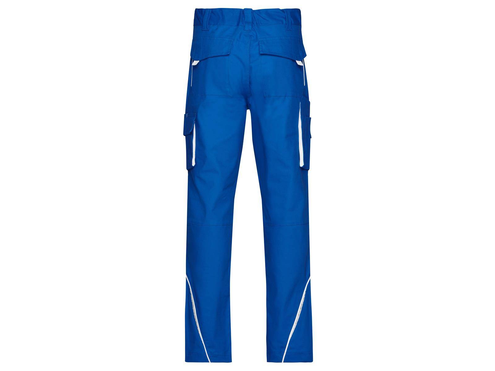 James & Nicholson® JN847 Workwear Pants Mit hochwertigen Details royal/white_58