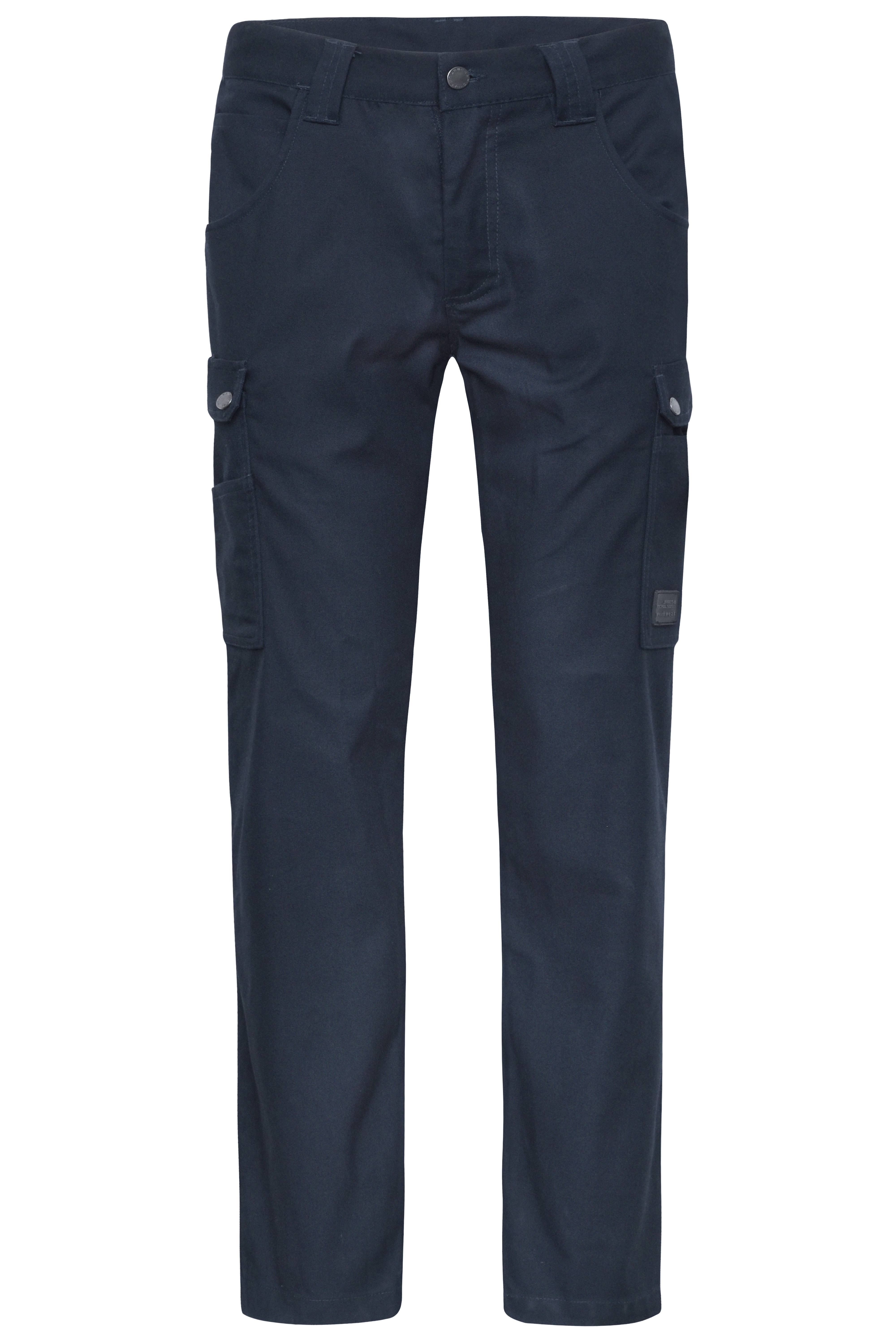James & Nicholson® Workwear Cargo Pants JN877 Reißfeste Dreifachnaht Größe:52 Navy
