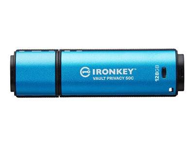 KINGSTON 128GB USB-C IronKey Vault 50C Eingabe / Ausgabe USB-Stick