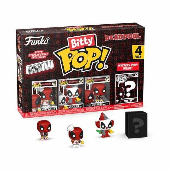 Blister 4 Figuren Bitty POP Marvel Deadpool Master