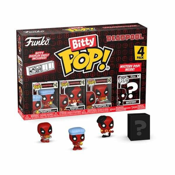 Blister 4 Figuren Bitty POP Marvel Deadpool Bathtime
