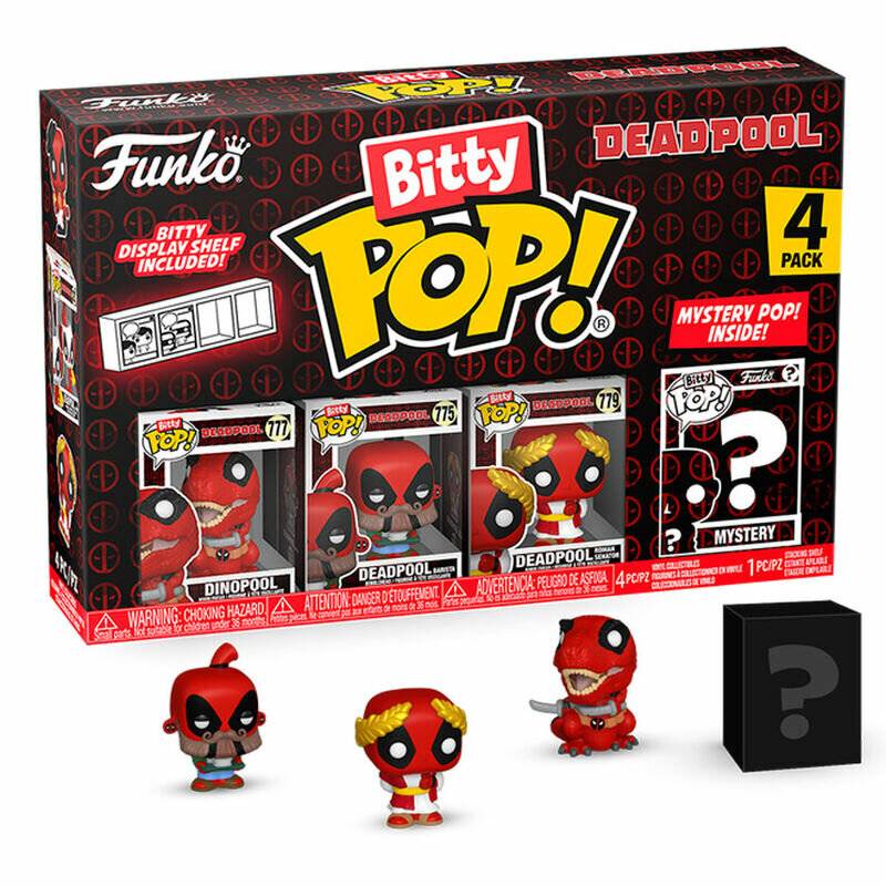 Deadpool Bitty POP! Vinyl Figuren 4er-Pack Dinopool 2,5 cm
