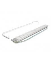 Delock 19" Keystone Patchpanel mit 24 neigbaren Ports und Entlastungsschiene