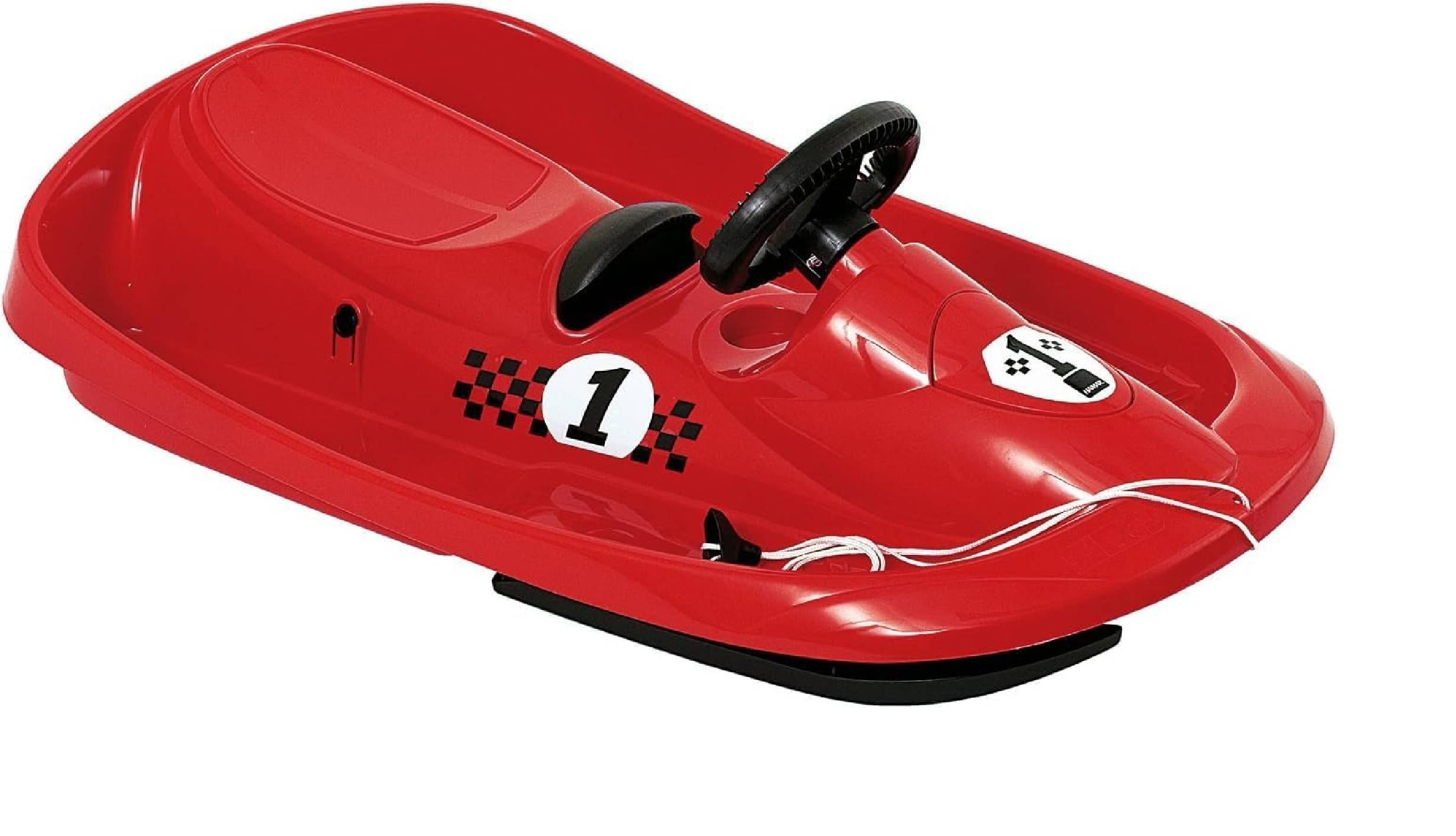 Neustanlo | by Hamax | Lenkbob SNO Formel | Leichtgängig | Ergonomisches Design | leuchtendes Rot | Perfekt für Wintertage