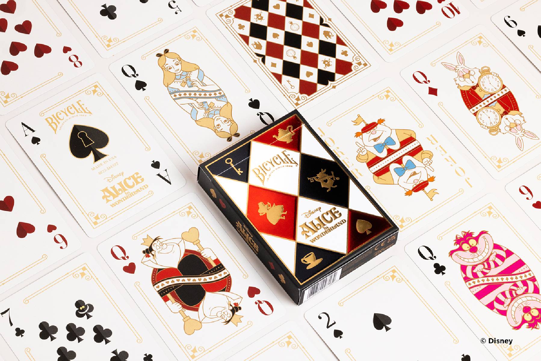 Bicycle® Kartendeck - Disney Alice in Wonderland Kartenspiel Spielkarten Pokerkarten