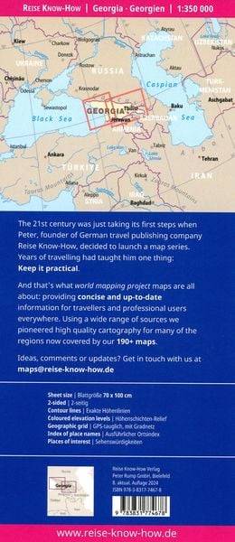 Reise Know-How Landkarte Georgien / Georgia (1:350.000)