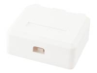 Equip 125124 Steckdose Weiß Multimedia-Technik Aufputzdosen