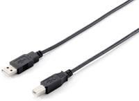 Equip 128863 USB Kabel USB 2.0 1 m USB A USB B Schwarz Multimedia-Technik Druckerkabel