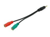 Equip 147943 Audio-Kabel 1,5 m 2 x 3.5mm Schwarz Multimedia-Technik Audiokabel