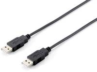 Equip 128871 USB Kabel USB 2.0 3 m USB A Schwarz Multimedia-Technik USB-Kabel