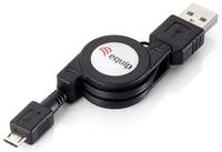 Equip 128595 USB Kabel USB 2.0 1 m USB A Micro-USB B Schwarz Multimedia-Technik USB-Kabel
