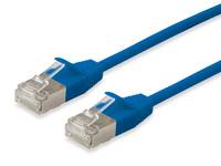 Equip Cat.6A F/FTP Slim-Patchkabel, 2.0m, Blau Kabel Patchkabel RJ45 Cat.6