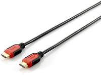 Equip 119343 HDMI-Kabel 3 m HDMI Typ A (Standard) Schwarz, Rot Multimedia-Technik