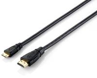 Equip 119306 HDMI-Kabel 1 m HDMI Typ A (Standard) Type C (Mini) Schwarz Multimedia-Technik