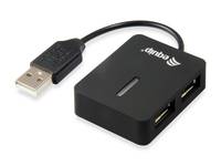 Equip 128952 Schnittstellen-Hub USB 2.0 480 Mbit/s Schwarz Multimedia-Technik HUBs