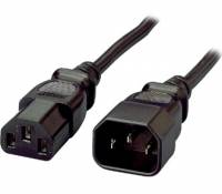 Equip 112100 Stromkabel Schwarz 1,8 m C13-Koppler C14-Koppler Multimedia-Technik