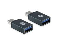 Conceptronic DONN OTG-Adapter für USB-C zu USB-A 2er Pack Adapter / Konverter USB