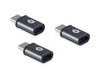 Conceptronic DONN05G Kabeladapter USB 2.0 Type-C USB 2.0 Micro Schwarz Adapter / Konverter USB