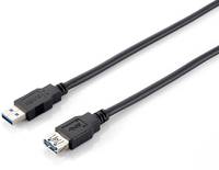 Equip 128399 USB Kabel USB 3.2 Gen 1 (3.1 Gen 1) 3 m USB A Schwarz Multimedia-Technik USB-Kabel