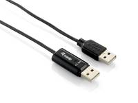 Equip 133339 USB Kabel USB 2.0 1,8 m USB A Schwarz Multimedia-Technik USB-Kabel