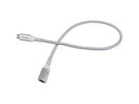 Equip USB 3.2 Gen 2 C zu C Verlängerungskabel, 0,5 m, M/F, 4K/60Hz, 10 Gbps, Weiß USB-Kabel