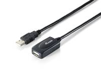 Equip 133336 USB Kabel USB 2.0 5 m USB A Schwarz Multimedia-Technik USB-Kabel