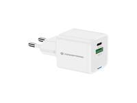 Conceptronic 2-Port 20W GaN USB-PD-Ladegerät, USB-C x 1, USB-A x 1, QC 3.0, PPS Multimedia-Technik