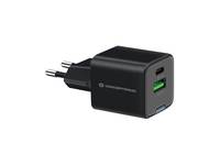 Conceptronic 2-Port 20W GaN USB-PD-Ladegerät, USB-C x 1, USB-A x 1, QC 3.0, PPS Multimedia-Technik