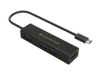Conceptronic HUBBIES USB-C-zu-4-Port-USB-3.0-Hub Multimedia-Technik HUBs