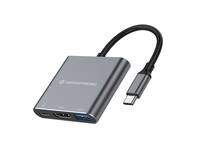 Conceptronic DONN18G 3-in-1 USB 3.2 Gen 1 Dockingstation, HDMI, USB 3.0, 100W USB PD Dockingstation