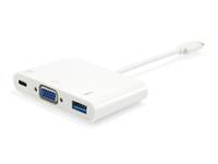Equip 133462 laptop-dockingstation & portreplikator USB 3.2 Gen 1 (3.1 Gen 1) Type-C Weiß