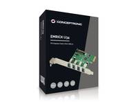 Conceptronic EMRICK U34, 4-Port-USB-3.0 PCI-Express-Karte Multimedia-Technik PCI Express Karten