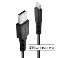 Lindy 31290 Lightning-Kabel 0,5 m Schwarz Multimedia-Technik Ladekabel