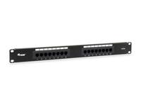 Equip 16-Port Cat.5e Ungeschirmtes Patch Panel, Black Multimedia-Technik Patchpanel
