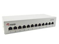 Equip 12-Port Cat.6 Desktop Patch Panel, Hellgrau Multimedia-Technik Patchpanel