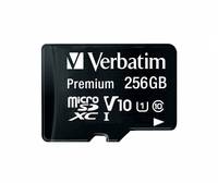 Verbatim Premium U1 256 GB MicroSDXC UHS-I Klasse 10 Multimedia-Technik Micro SD Karten