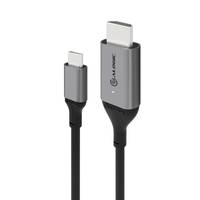 ALOGIC ULCHD01-SGR Videokabel-Adapter 1 m HDMI Typ A (Standard) USB Typ-C Schwarz, Grau USB-Kabel