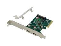 Conceptronic EMRICK 2-Port USB 3.2 Gen 2 Typ-C PCI-Express-Karte Multimedia-Technik PCI Express