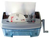 Peach PS300-21 Aktenvernichter Kreuzschreddern 21 cm Schwarz, Blau, Grau Multimedia-Technik