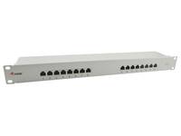 Equip 16-Port Cat.6 Ungeschirmtes Patch Panel, Hellgrau Multimedia-Technik Patchpanel