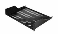 Equip Fester Fachboden 19', 2HE, 800mm, Schwarz Multimedia-Technik für 19