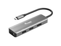 Equip USB-C auf HDMI/DisplayPort/VGA/USB-Adapter Adapter / Konverter USB