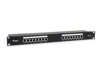 Equip Cat.6 Geschirmtes Patch Panel, Schwarz Multimedia-Technik Patchpanel