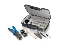 Equip 129504 Kabel-Crimper Werkzeugsatz Schwarz, Blau, Grau, Weiß Multimedia-Technik