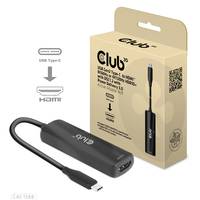 CLUB3D USB Gen2 Typ-C zu HDMI™ 8K60Hz oder 4K120Hz HDR10, DSC1.2, Power Delivery 3.0 Activ Adapter
